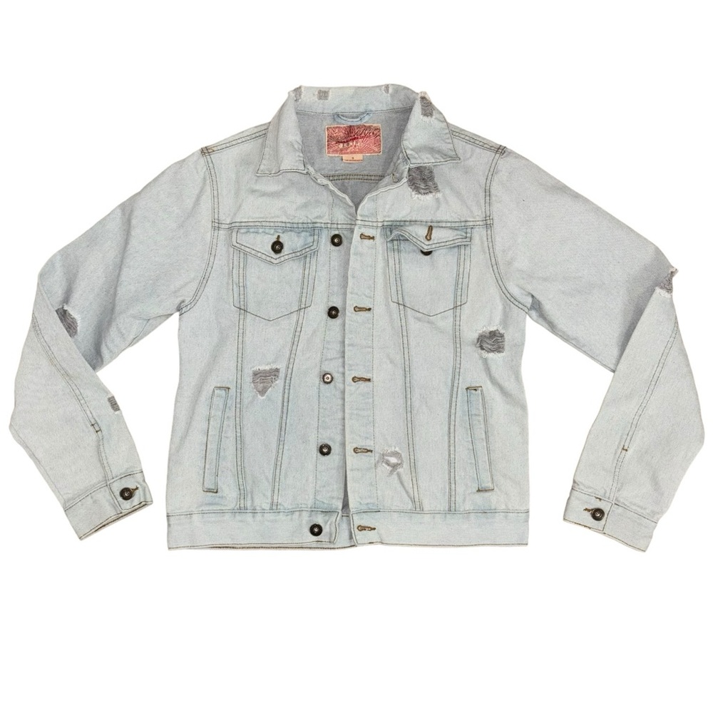 Brooklyn Cloth Jacket Blue Jean Denim Men’s Size Small